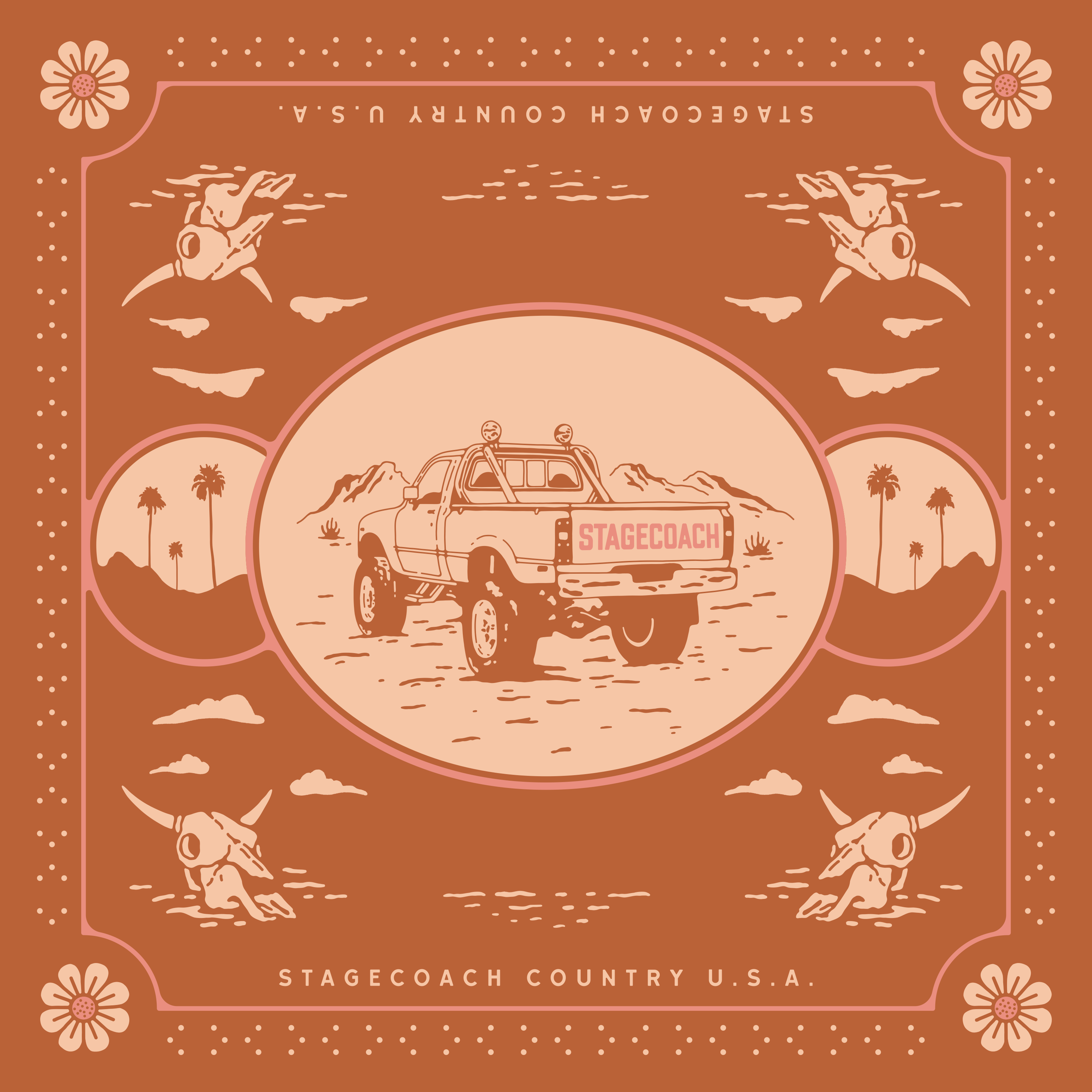 Stagecoach "Truck" Bandana (Adult) Bandits Bandanas